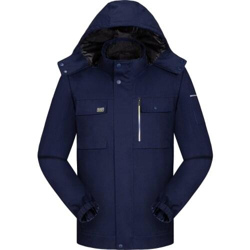 Color striped cotton clothing winter work clothes cotton-padded clothing removable labor insurance factory clothing GYJ8605