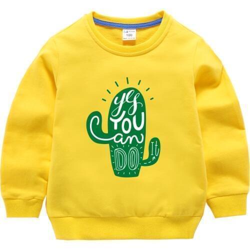 Children Hoodies T-Shirt Clothing Sweater Long Sleeves Baby Boys Girls Kids Cartoon Autumn Toddler Cotton Print Clothes