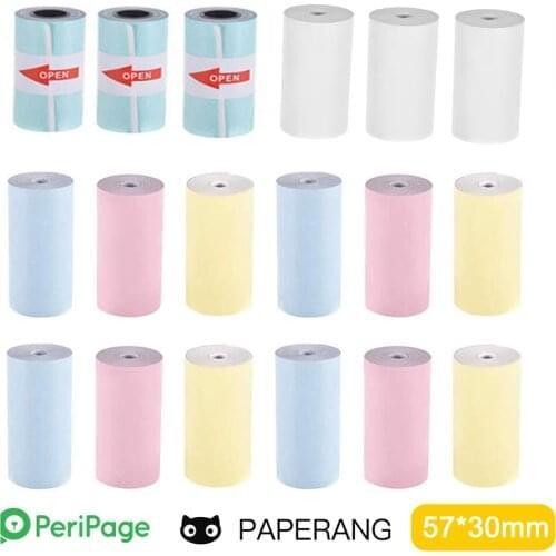 For All Peripage Paperang Thermal Printer Paper White Color Sticker Blank Bear Label Paper BPA Free Jeep 3-10 Years