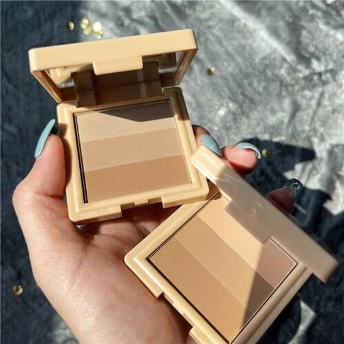 Highlighter Palette Bronzer Powder Face Shadow Blush Concealer Contour iluminador Makeup Highlight Brighten Skin Cheek Blusher