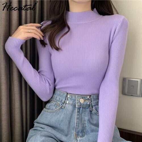 Heeatal Pullover Woman Sweaters Autumn Winter Thick Sweater Women Turtleneck Fall 2021 Women Clothing Ropa De Invierno Mujer
