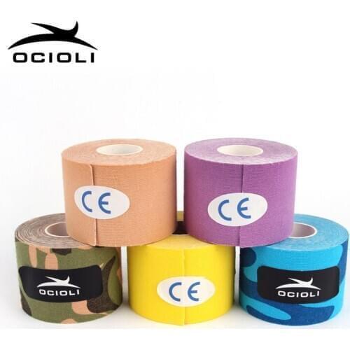 5CM*5M Camouflage Kinesiology Tape Knee Elbow Arm Leg Ankle Protector Muscle Ache Elastic Bandage Kinesiotap Sport Taping