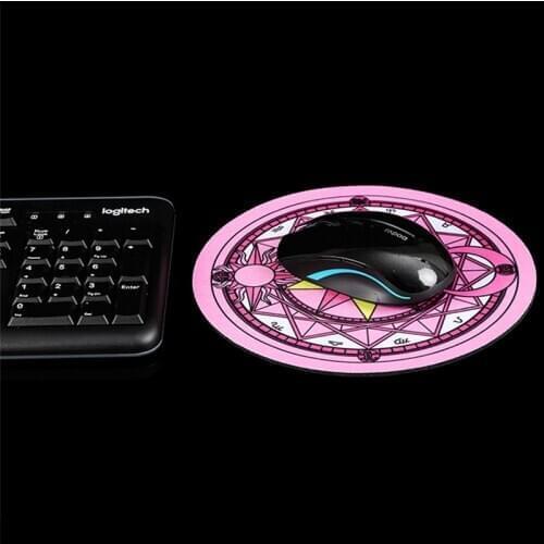 Anime Cardcaptor Sakura Mouse Mat Cosplay Props Girl Cartoon Cute Pink Magic Circle Mouse Pad Placemat Fancy Gift