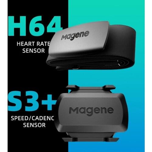 Magene S3+ Speed/Cadence Sensor ANT+ Bluetooth Computer Speedometer for Strava Garmin iGPSPORT Bryton Bike Computer Wireless