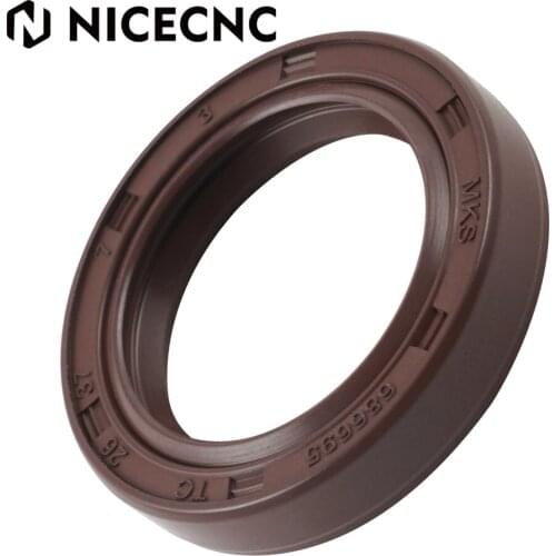 FKM Oil Seal Rotary Shaft 26*37*7mm Dust Grease Seal Double Lip With W/Spring Oil resistant fluorine rubber skeleton oil seal