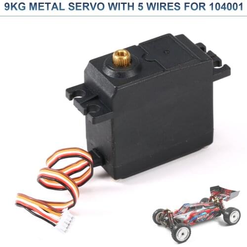 9 Kg Metal Servo with 5 Wires for Wltoys XKS 104001 for 1/10 RC Car Wltoys Car Accessories