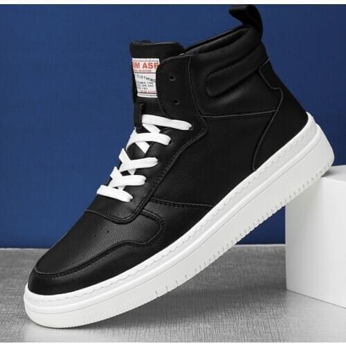 Man Boots Genuine Leather 2020 Winter Mens Leather Shoes Ankle White Boot Male Winter Shoe Plush Fur Warm Design luxury