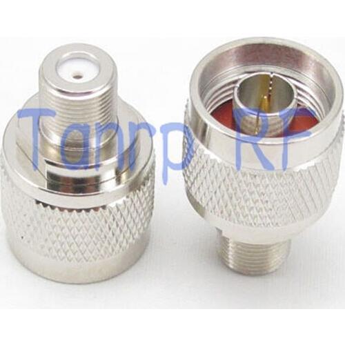 Wholesale F female jack to N male plug Straight RF connector Adapter for Antenna Router