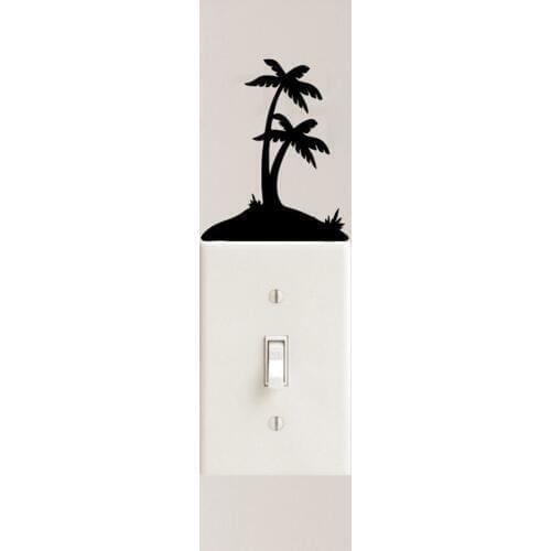 Palm Trees Wall Decal Light Switch Laptop Vinyl Stickers Home Decoration Removable Art Wall Decals Bedroom Living Room G445