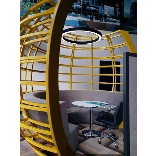 Pamir Lighting 16x6,3W Diameter:1500mm Circular Suspended LED Lighting Fixture PL8SO16L15C Energy Saving Light Decorative Design