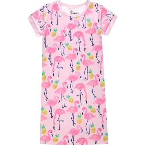 Baby Girls Summer Bird Printing Dress Kids Clothes 2018 Vestidos Princess Dress 3D Animal Children Party Dresses For 3-10 Years