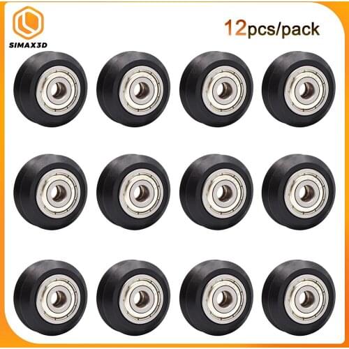 SIMAX3D New CNC Openbuilds V-Slot POM Wheel with 625zz Idler Pulley Gear Passive V Type Perlin Pulley Wheel for 3D Printer Parts