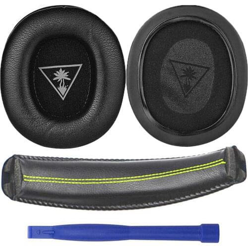 Replacement Earpads Ear Pad Cushion Muffs Headband For Turtle Beach Ear Force XO Seven XO 7 XO7 Pro Gaming Headsets Headphones