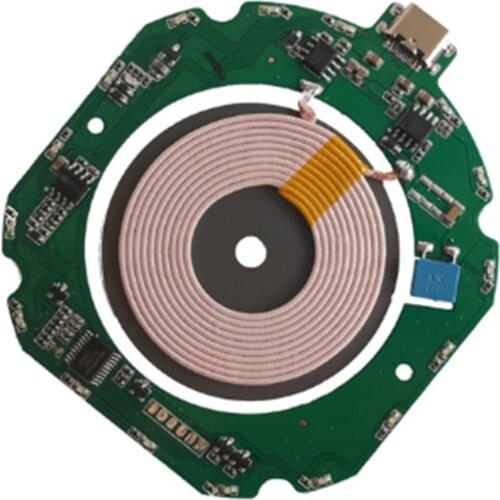 High quality standard 15w qi fast wireless charger module transmitter pcba circuit board + diy charging coil