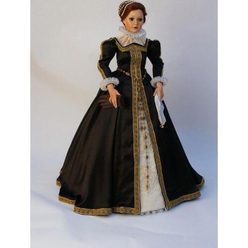 Victorian Queen Elizabeth Tudor Period Tudor dress cosplay costume Renaissance Tudor medieval black Gown Dress Costume