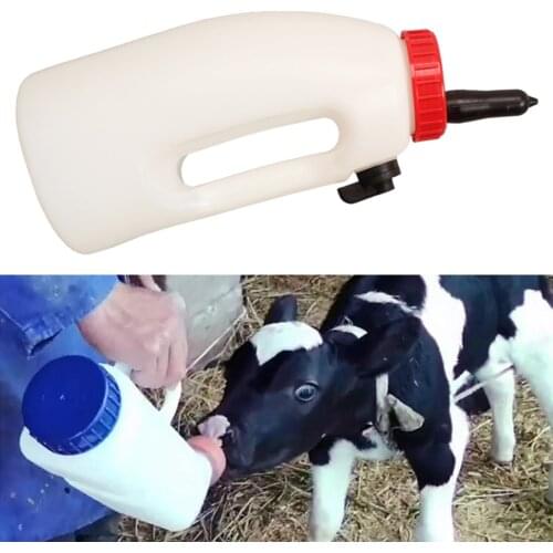 Calf Milk Feeding Bottle Screw-on Nursing Tools for Sheeps Lambs Piglets