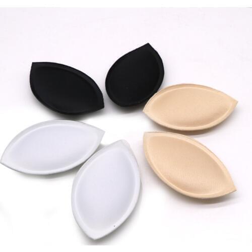 1pair Sponge Swimsuit Padding Inserts Breast Enhancer To Bra Push Up Breast Pads Bikini Padding Removeable Pads Breast Enhancer