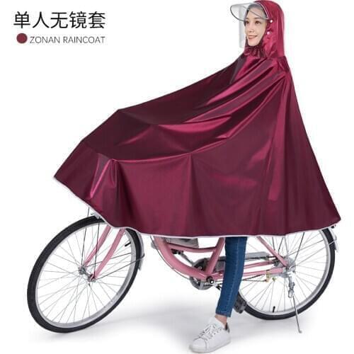 Waterproof Impermeable Raincoat Poncho Hooded Women Cycling Raincoat Adults Bicycle Capa De Chuva Household Merchandises EB5YY