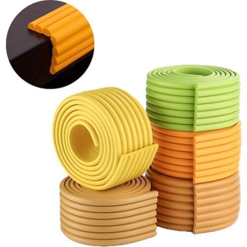 W Shape 2M Child Protection Corner Protector Multifunction Baby Safety Guards Edge &Corner Guards Solid Angle Form Single Loaded