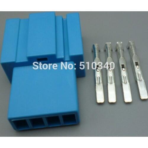 1set 3.5mm 4 hole waterproof male domestic car bass plug electrical connector