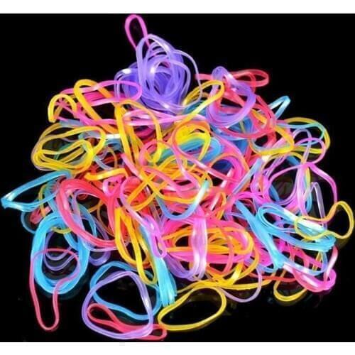 500/1000 pieces / Bag Girls colorful small disposable hair ring rubber band gum ponytail holder elastic hair band hair accesso