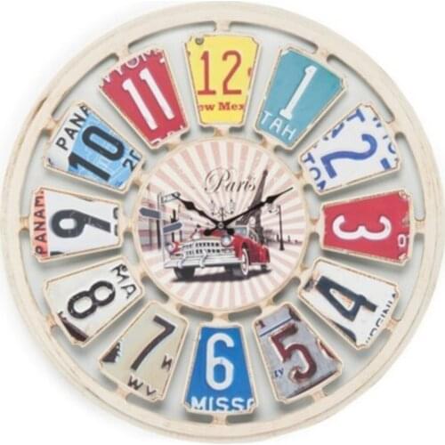 Galaxy Big Wall Clock Office Household Commercial Special Design Tumbled Silent Dial White Cream-Colored Content