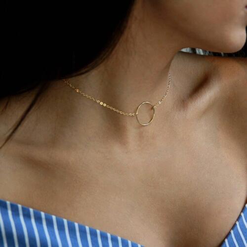 HebeDeer Choker Necklace Chain Women Necklaces Tassel Jewelry Yellow Gold Color Bohemia Simple Trendy Collares Collier