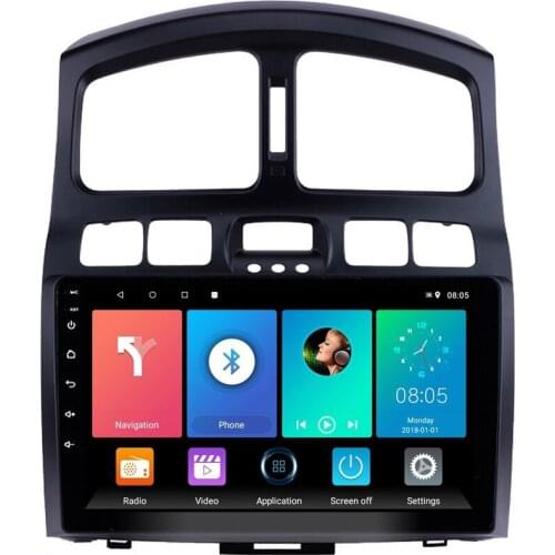For Hyundai Classic Santa Fe 2005-2015 2 DIN 9 inch Android 8.1 car multimedia player Support Music WIFI support DVR