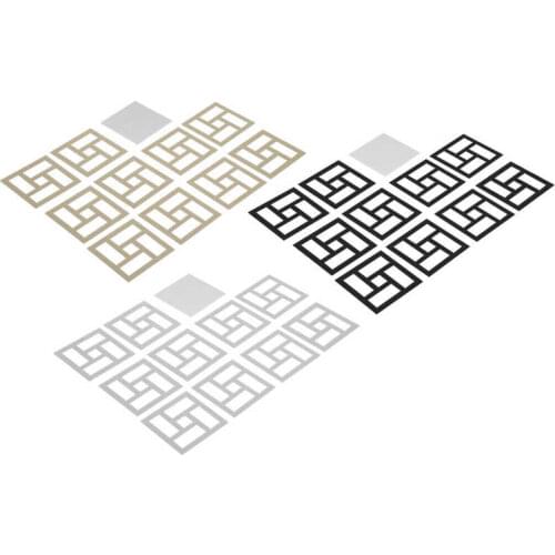 Door Stickers Waist Line Mirror Sticker Ceiling Mirror Wall Stickers for Home Living Room Bedroom Decor