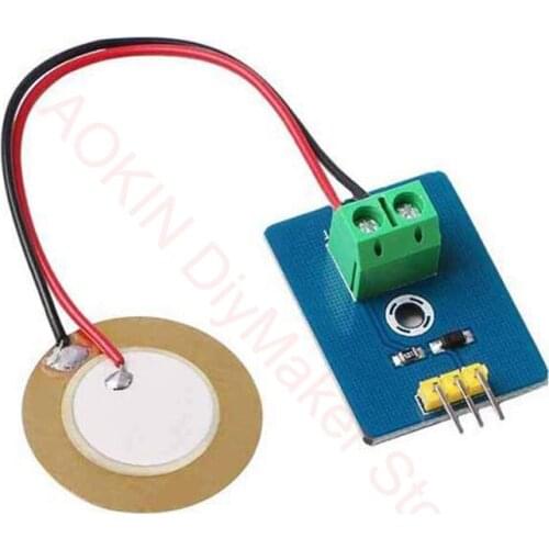 Diy Kit 3.3v/5v Ceramic Piezo Vibration Sensor Module Analog Controller Electronic Components Supplies Sensor For Arduino Uno R3