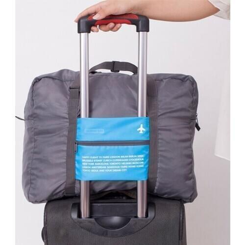 Aircraft Luggage Storage Organizer,Waterproof Collation Cases Stuff Storage Bag,Flod Large Capacity Pouch Travel Storage Handbag