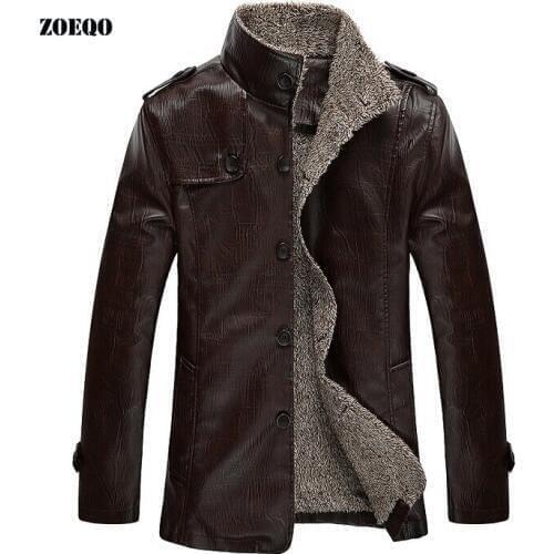 ZOEQOLeather jacket men motorcycle men leather jackets and coats chaqueta cuero hombre,jaqueta de couro masculina brand clothing