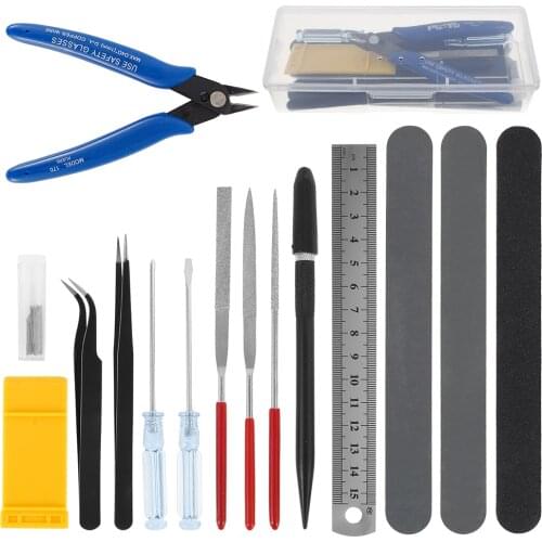 Hobby Modelling Tools Set Model DIY Accessories Cutting Mat Self Healing Grinding Machine Polishing Tools Kit For Gundam