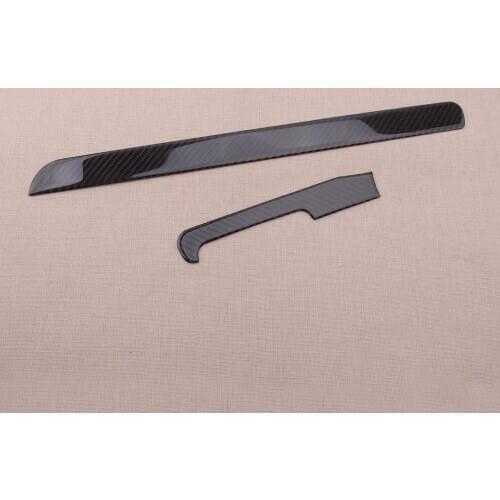 Black Carbon Fiber Dashboard Center Console Trim Sticker Decor Fit for VW Golf 6 GTI 2008 2009-2012 LHD Only