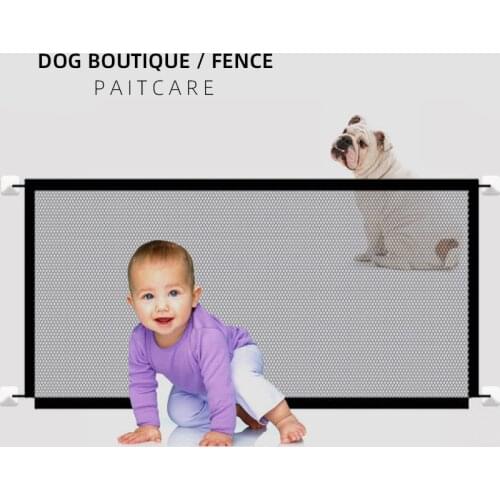 The Ingenious Mesh Magic Pet Gate For Dogs Safe Guard And Install Dog Safety Enclosure Dog Fences Pet Supplies Dropshipping