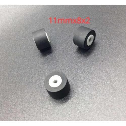 11mmx8x2 retractor press wheel belt pulley rubber audio pressure recorder cassette deck pinch roller tape Stereo player