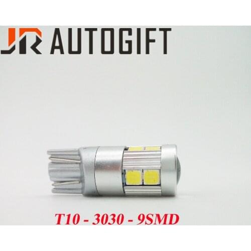 2pcs/pair T10 LED Car Light Super Bright 9 SMD 3030 Marker Lamp W5W 9SMD Wedge Parking Bulb Auto Reading Lights White12V