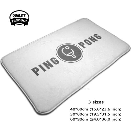Ping - Pong Logo 3D Household Goods Mat Rug Carpet Foot Pad Pingpong Trainer Instructor Team Athlete Ping Pong Ping Pong Funny