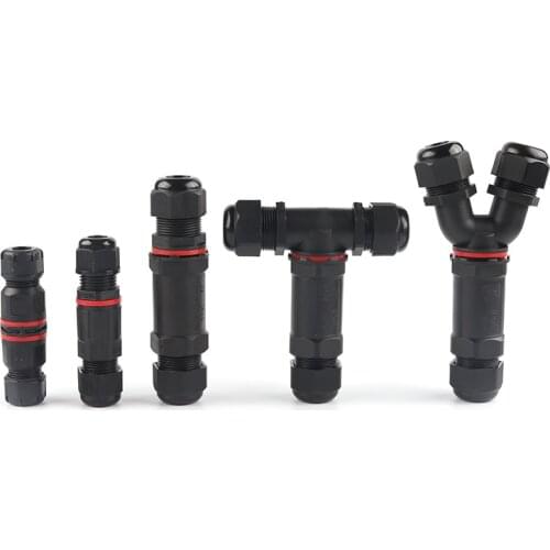 IP68 Waterproof Connector 2/3/4/5 Pin Electrical Adapter Wire Connector Screw Pin connector LED Light Outdoor Connection