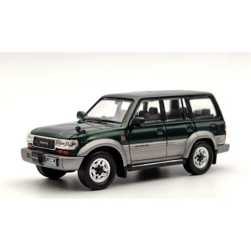 1:64 T~ta Land Cruiser LC80 Diecast Model Toys Car Gifts Right Cab Collection Green Master
