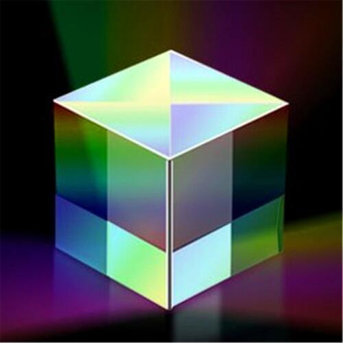 1 Pc 2.5*2.5*2.5cm Cube Defective Cross Dichroic Prism RGB Combiner Splitter Glass Decoration