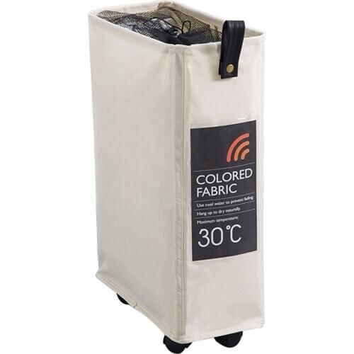 2PCS / LOTJapanese Style Slim Laundry Hamper Mesh Drawstring Bag Dirty Clothes Toy Storage Basket