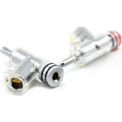 4pcs High Performance Rhodium Plated Banana Lock Plug HiFi Speake For Speaker Amplifier Binding Post Solder Free Hifi Audio DIY