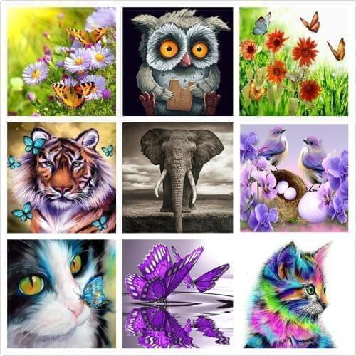 5d Diamond Mosaic Home Decor Diamond Embroidery Diy Diamond Painting Cross Stitch Kit Animal Cartoon Picture