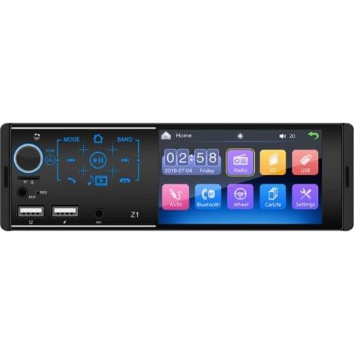 80% Hot Sale 4.1 Inch Touch Screen Car Radio Stereo Bluetooth U Disk AUX Dual USB MP5 Player Car Intelligent System