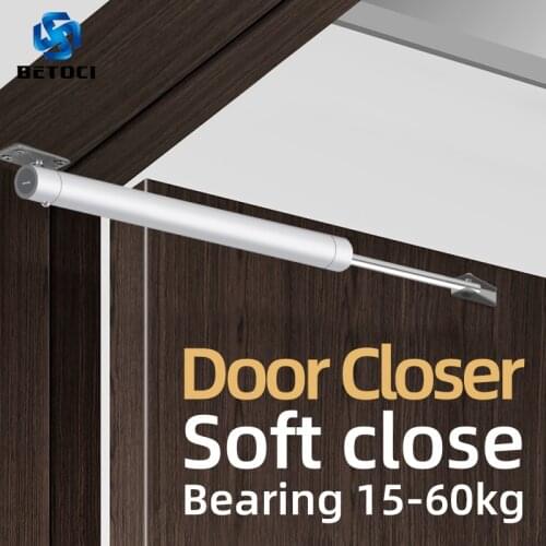 BETOCI Automatic Door Closer Buffer Soft Closing Device 110 Degree Positioning Stop Adjustable Buffer Force,Load Up To 15-60kg