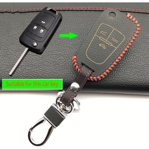 Car Leather Case Cover Holder For Opel Astra Corsa Antara Meriva Zafira ASTRA J Mokka Insignia For Chevrolet Cruze Aveo TRAX