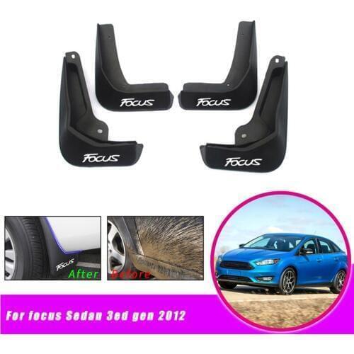 Car Fender Flares Mud Flaps Mudguards Mudflaps Splash Guards for Ford/Focus 3 MK3 Sedan 2012