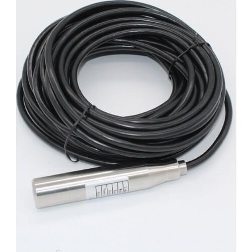 0-6m Measure range liquid level transmitter 24VDC 4-20mA DC water level transducer with 10m cable