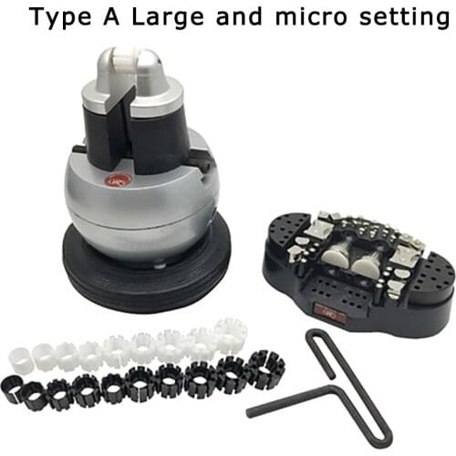 360°rotation Diamond setting Standard Block Ball Vise Gravers Engraving Setting Tool With Full Attachment jewelry making tools